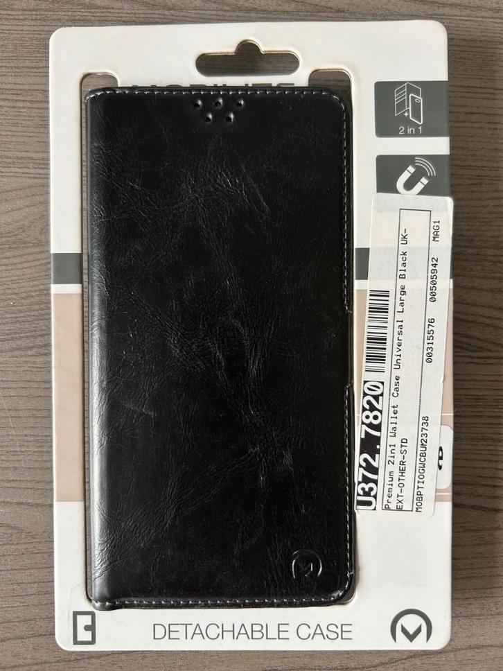Mobilize Premium zwart 2 in 1 hoesje universeel, Telecommunicatie, Mobiele telefoons | Hoesjes en Screenprotectors | Overige merken