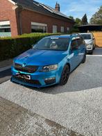 Skoda Octavia VRS (Combi III), Auto's, Skoda, Automaat, Zwart, Blauw, Leder