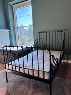 Meegroeibed kinderbed Ikea Minnen zwart bed, Huis en Inrichting, Slaapkamer | Bedden, Ophalen, Eenpersoons, Zwart, 80 cm
