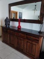 eetkamer met dressoir, spiegel, tafel,vitrinekast +6 stoelen, Ophalen