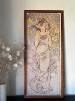cadre, décoration murale, femme Jugendstil A. Mucha, Enlèvement ou Envoi, Comme neuf