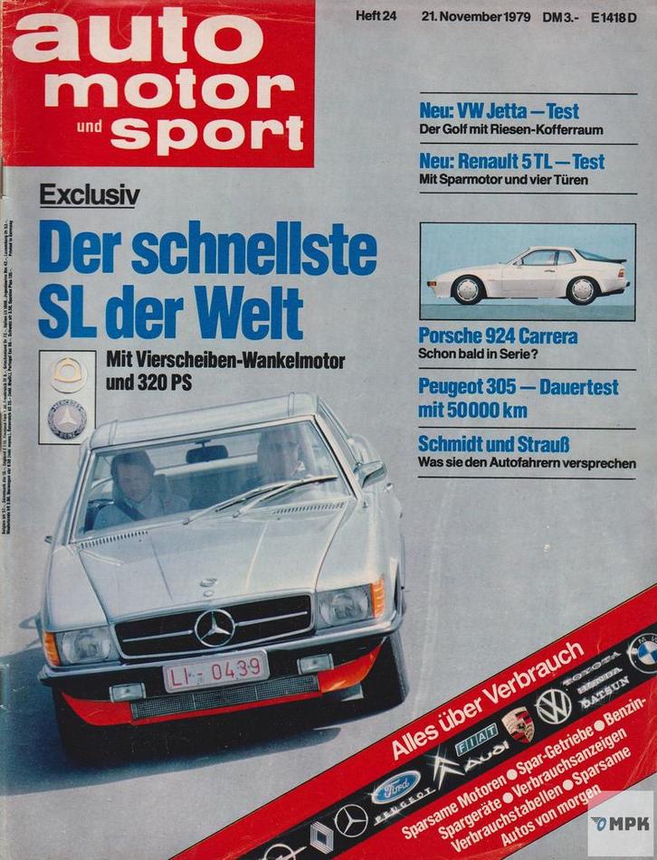 Auto Motor Und Sport 1979 Magazine #24 Duits, Boeken, Auto's | Folders en Tijdschriften, Gelezen, Ophalen of Verzenden