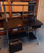 Zwarte computertafel, Huis en Inrichting, Kasten | Computermeubels, Gebruikt, 70 tot 120 cm, 120 tot 170 cm, Ophalen of Verzenden