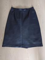 Lederen rok, Ophalen of Verzenden, Zo goed als nieuw, Maat 38/40 (M), Blauw