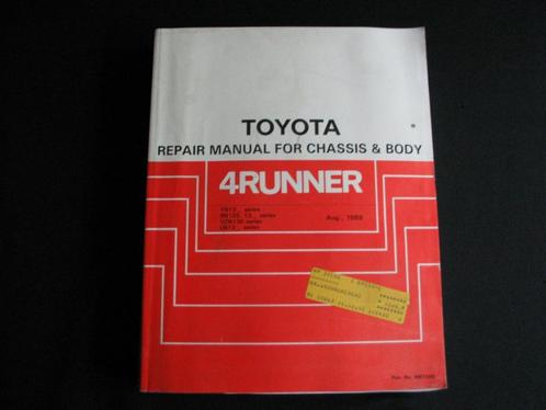 Cahier d'atelier sur le châssis Toyota 4Runner, Autos : Divers, Modes d'emploi & Notices d'utilisation, Enlèvement ou Envoi