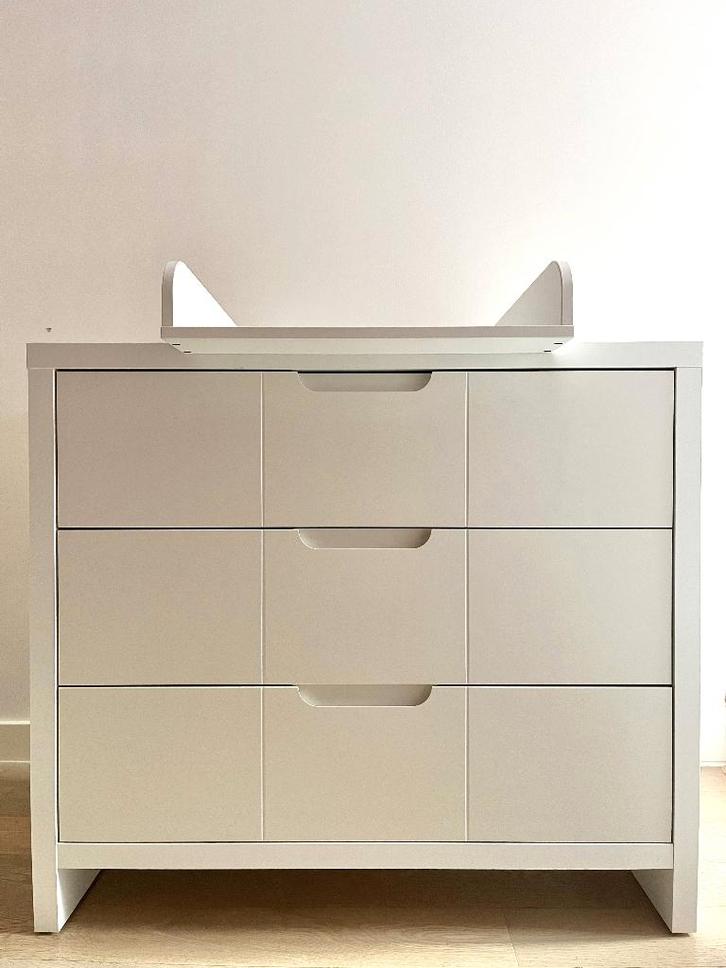 Commode babykamer - Childwood Quadro White, Kinderen en Baby's, Kinderkamer | Commodes en Kasten, Zo goed als nieuw, Commode, 90 tot 105 cm