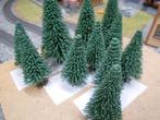 set mooie dennen ( van faller ? ) hoogte 90mm a 135mm, Hobby en Vrije tijd, Ophalen of Verzenden, Zo goed als nieuw, Natuur