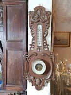 Baromètre et thermomètre anciens en bois, Antiquités & Art, Enlèvement