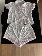 Pyjama wit met roze accenten maat XXL, Kleding | Dames, Pyjama's, Ophalen of Verzenden, Zo goed als nieuw