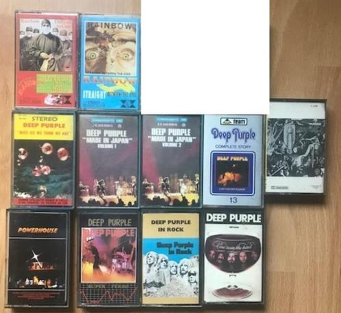 LOT 11 DEEP PURPLE et RAINBOW CASSETTES HARD ROCK, CD & DVD, Cassettes audio, Utilisé, Pré-enregistrées, 2 à 25 cassettes audio