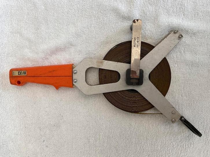 BMI 30m stalen meetband, niet verroest of geknikt, Doe-het-zelf en Bouw, Meetapparatuur, Gebruikt, Afstand, Ophalen