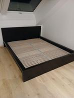 Tweepersoonsbed - bed voor 2 personen, Huis en Inrichting, Slaapkamer | Bedden, Ophalen, Gebruikt, Zwart, Tweepersoons