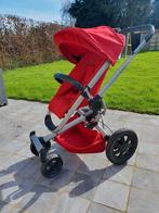 Poussette Quinny BUZZ XTRA red + assise+nacelle+maxi cosy, Quinny, Kinderwagen, Zo goed als nieuw, Ophalen