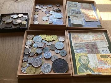 Lot oude munten en biljetten, Ophalen, Munten