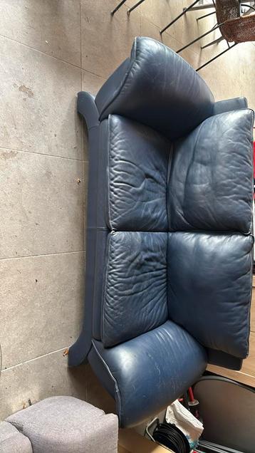 Zetel leer donkerblauw beschikbaar voor biedingen