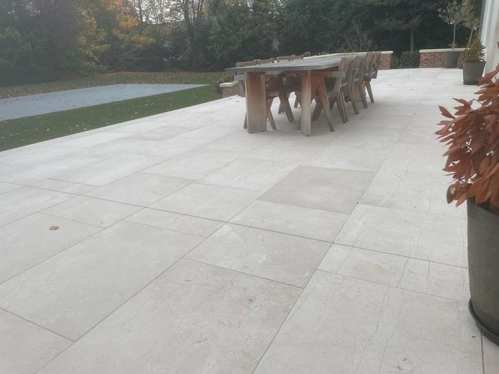 Oud Marmer terrastegels, Tuin en Terras, Tegels en Klinkers, Nieuw, Terrastegels, Natuursteen, 10 m² of meer, Ophalen