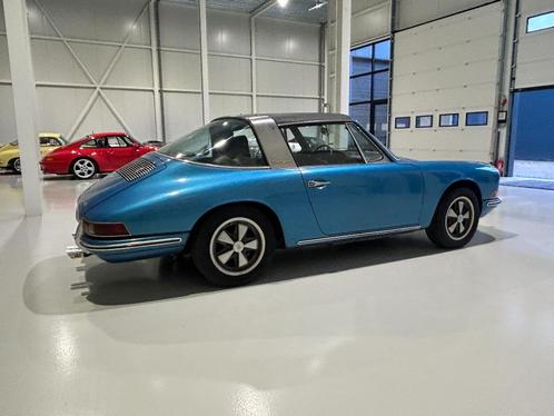 Porsche 912 Targa Matching numbers 1968, Auto's, Porsche, Bedrijf, Radio, Benzine, Cabriolet, Handgeschakeld, Blauw, Zwart, Leder en Stof