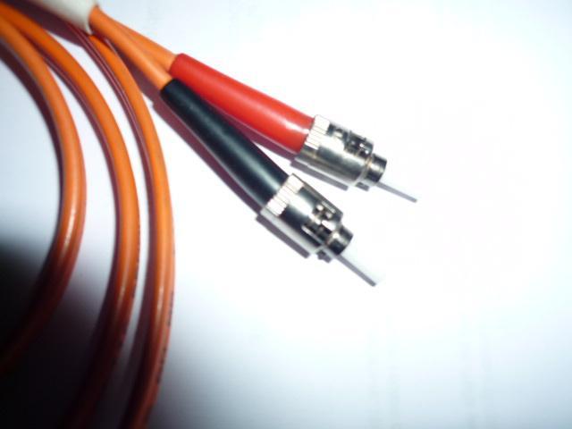 3 x 2 meter 62,5/125 µm ST-ST glasvezelpatchkabel, Computers en Software, Pc- en Netwerkkabels, Ophalen of Verzenden