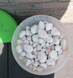 18 kg witte keien in emmer, Tuin en Terras, Ophalen, Zo goed als nieuw