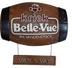BELLE-VUE KRIEK RECLAMEBORD, Ophalen of Verzenden