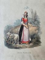 JEUNE FLAMANDE litho Belgische kunstenaar Madou (1796-1877), Antiek en Kunst, Ophalen of Verzenden