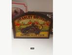 Prachtig vintage houten sleuteldoosje Harley Davidson, Verzamelen, Ophalen of Verzenden, Gebruikt