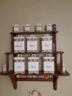 Étagère à épices vintage avec pots en céramique, Enlèvement
