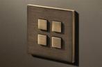 Interrupteur Bticino bronze + couvercle en bronze Lithoss Sq, Bricolage & Construction, Électricité & Câbles, Comme neuf, Interrupteur