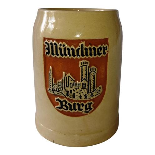 Steengoed bierpul — Münchner Burg — Beierse stijl, Huis en Inrichting, Overige Huis en Inrichting, Zo goed als nieuw, Ophalen of Verzenden