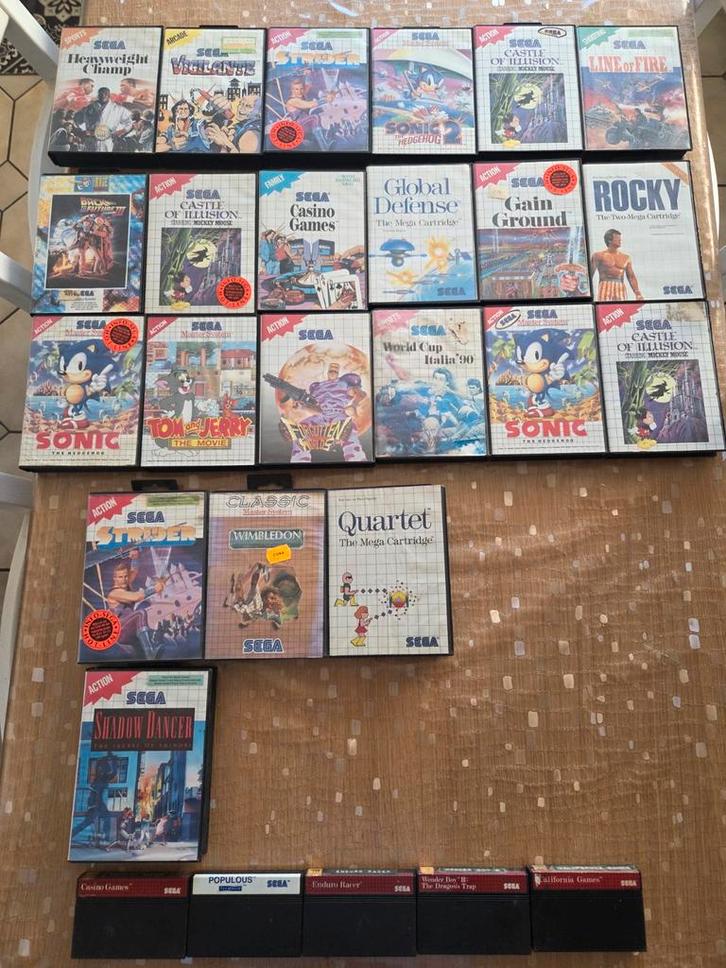 Lot de jeux sega system, Games en Spelcomputers, Games | Sega, Gebruikt, Ophalen of Verzenden