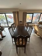 Grote houten tafel in stevige stijl, Antiek en Kunst, Antiek | Meubels | Stoelen en Sofa's, Ophalen