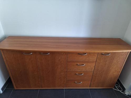 houten dressoir met 3 deuren en 4 lades, Huis en Inrichting, Kasten | Dressoirs, Gebruikt, 150 tot 200 cm, 25 tot 50 cm, Met lade(s)