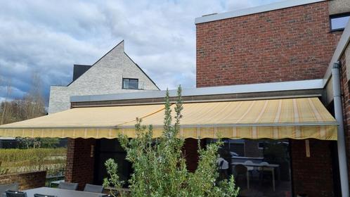 Volledig functioneel elektrisch zonnescherm 7,20m x 2,85, Tuin en Terras, Zonneschermen, Gebruikt, Knikarmscherm, 150 tot 300 cm