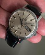 Montre OMEGA Constellation automatique jours et date + écrin, Montre-bracelet, Cuir, Acier, Enlèvement