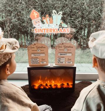 Houten Sinterklaasverlanglijstje beschikbaar voor biedingen