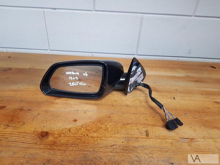 Skoda Octavia 2005 - 2009 spiegel links ZELFDIMMEND GLAS €70, Auto-onderdelen, Spiegels, Skoda, Gebruikt, Ophalen of Verzenden