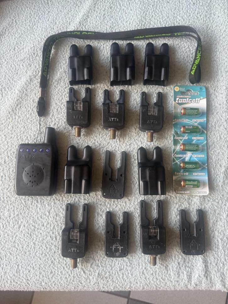 Beetmelder Gardner ATTs Underlit Set 5+1 Deluxe Reciever, Watersport en Boten, Hengelsport | Karpervissen, Gebruikt, Complete set