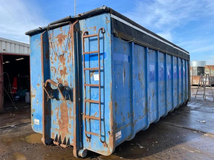 All in 40m3 afzetcontainer voorzien van klapnetten, Articles professionnels, Machines & Construction | Abris de chantier & Conteneurs