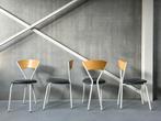 Set mid-century eetkamerstoelen, ca 1980’s, Antiquités & Art, Antiquités | Meubles | Chaises & Canapés, Enlèvement