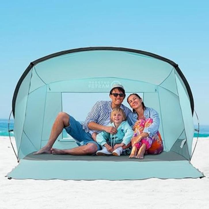 Strandtent voor 3 a 4 personen SNELLE GRATIS LEVERING, Caravans en Kamperen, Tenten, tot en met 4, Verzenden