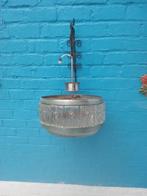 Suspension vintage Doria Leuchten en verre et métal., Moins de 50 cm, Vintage, Verre, Enlèvement