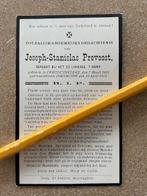 oorlog14-18 Sergeant 23 LINIE Provoost gesneuveld Diksmuide, Verzamelen, Bidprentjes en Rouwkaarten, Ophalen of Verzenden, Bidprentje