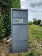 Pakket brievenbus (BPost goedgekeurd), Tuin en Terras, Brievenbussen, Ophalen, Zo goed als nieuw, Aluminium, Staande brievenbus