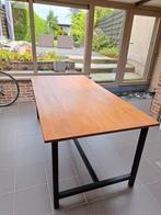 Eettafel, massief hout, Huis en Inrichting, Tafels | Eettafels, Ophalen, Zo goed als nieuw