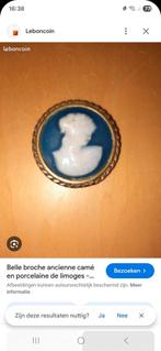 camee met ivoor, Ophalen of Verzenden, Overige materialen, Broche, Verguld