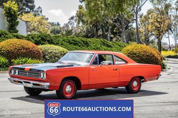 Plymouth Road Runner Sedan 1969 | Route 66 Auctions, Autos, Oldtimers & Ancêtres, Achat, Intérieur cuir, Entreprise, Autre carrosserie