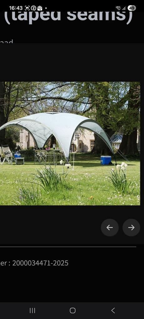 Coleman tent event shelter 3.65m3.65m,1 keer gebruikt, Caravans en Kamperen, Tenten, Zo goed als nieuw, Ophalen