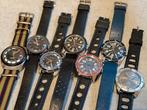 Lot de 7 montres de plongée vintage, montres de plongée., Bijoux, Sacs & Beauté, Enlèvement ou Envoi