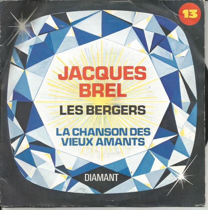 Jacques Brel - Les Bergers / La Chanson Des Vieux Amants, Cd's en Dvd's, Vinyl Singles, Single, Pop, 7 inch, Ophalen of Verzenden