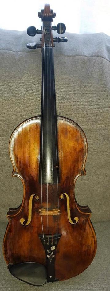 Oude viool, Musique & Instruments, Instruments à cordes frottées | Violons & Altos, Violon, Avec valise, Utilisé, Enlèvement ou Envoi